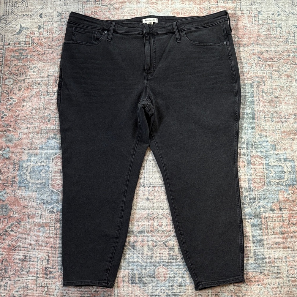 Madewell Women's High Rise Skinny Black Jeans Size 28W